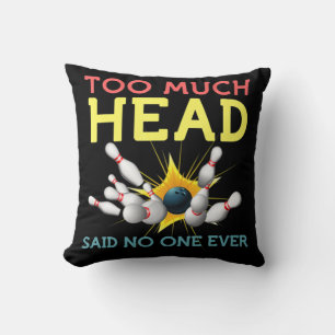 Coussin Équipe De Bowling Fun Hommes Femmes A Dit Personne