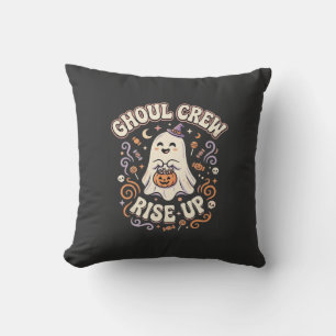 Coussin Équipe de fantômes et de goules d'Halloween
