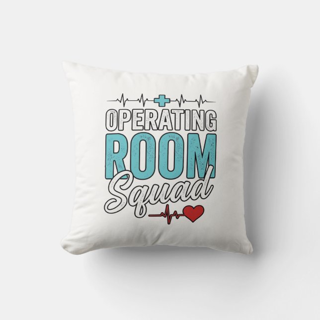 Coussin Équipe de salle d'opération Chemise de conception  (Recto)
