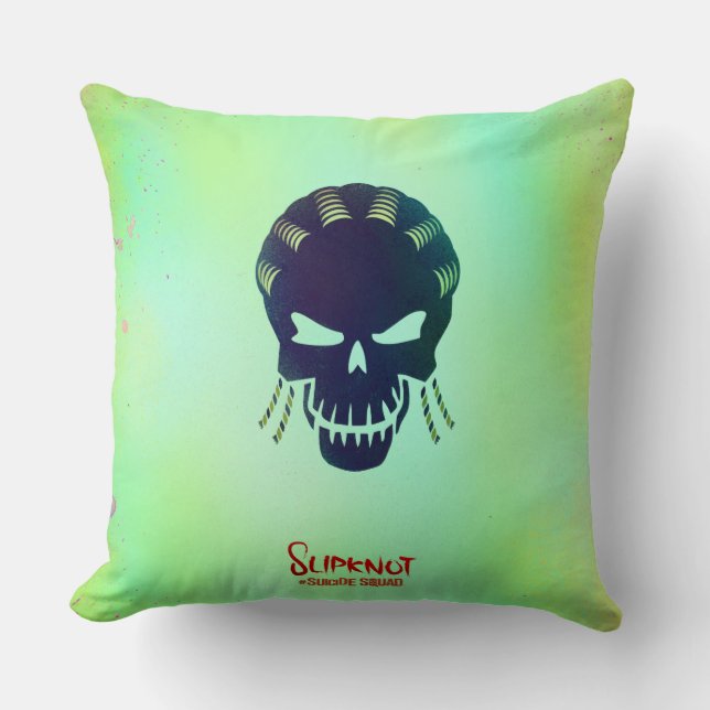 Coussin Équipe de suicide | Icône de tête de point (Recto)