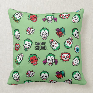 Coussin Équipe de suicide   Joker Emoji Motif