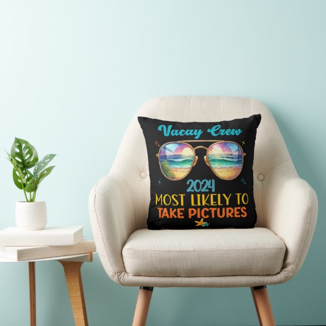Coussin Équipe de vacances 2024 (Chaise)