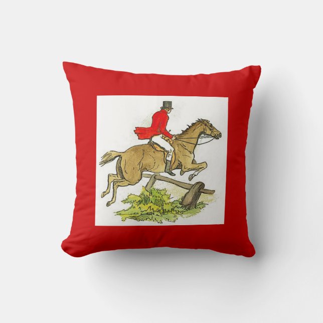 Coussin Équitation de cheval de pullover de chasseur de (Recto)