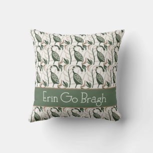 Coussin Erin go Bragh Irish Bird Motif