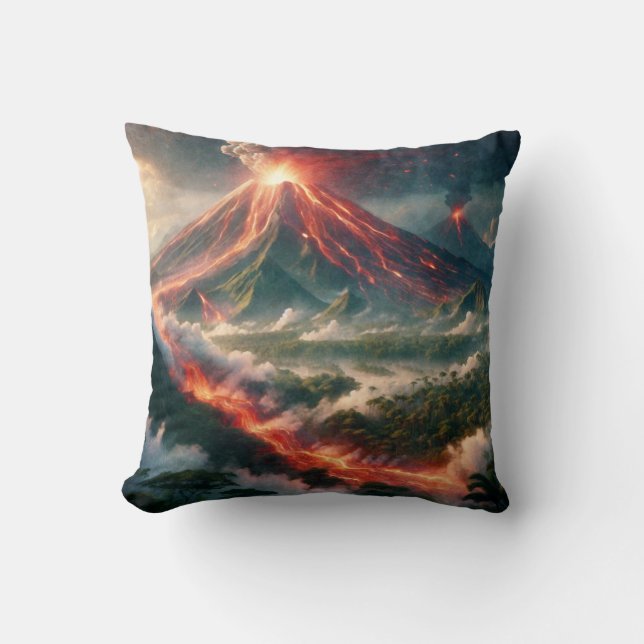Coussin Éruptions volcaniques (Recto)