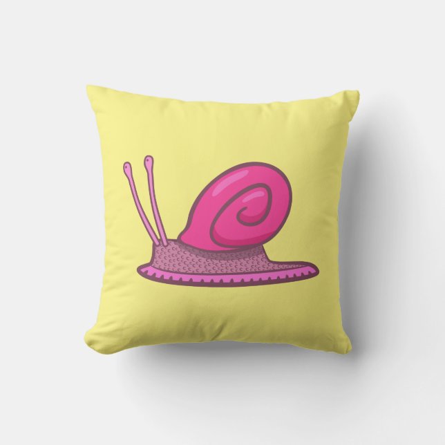 Coussin Escargot rose (Recto)