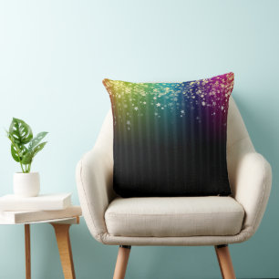 Coussin Espace coloré Rainbow Stars