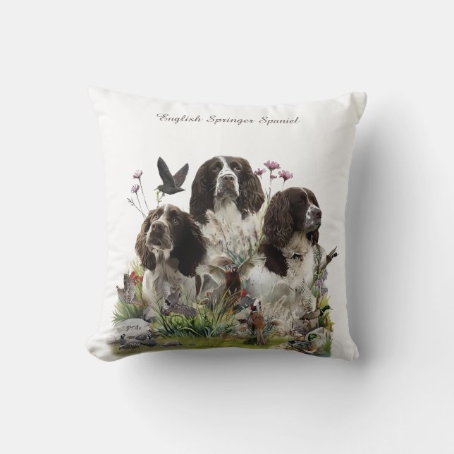 Coussin Espagnol Springer anglais, Art (Recto)