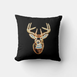 Coussin Esprit d'énergie de tête de cerf à queue blanche