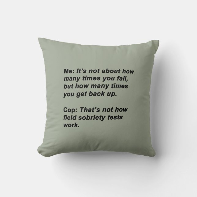 Coussin Essai de sobriété (Recto)