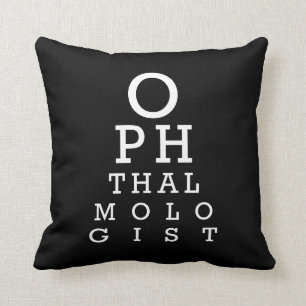 Coussin Essai de vision d'ophtalmologue d'ophtalmologiste