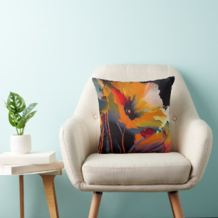 Coussin Essence du jardin – Expression florale abstraite