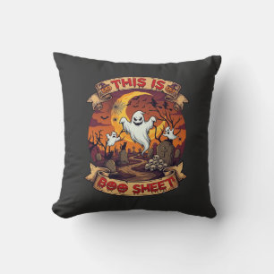 Coussin Est Boo Sheet Halloween Fantôme Cimetière Citrouil