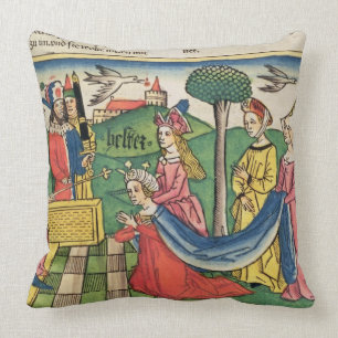 Coussin Esther 2 15-18, Esther est choisie pour être rein