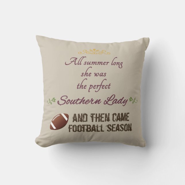 Coussin … Et alors est venue la saison de football (Recto)