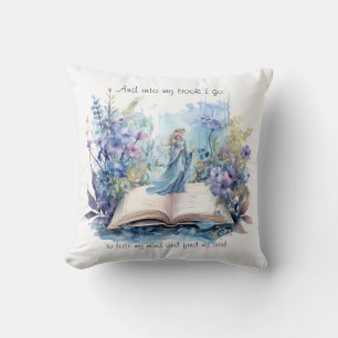 Coussin Et dans mon livre, je vais pour perdre mon esprit