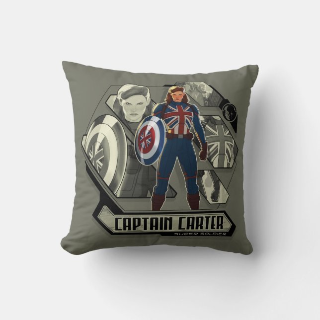 Coussin Et Si... ? | Capitaine Carter Super Soldier (Recto)
