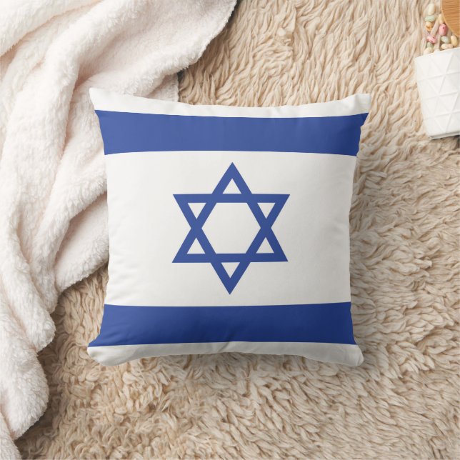 Coussin Etat d'Israël Drapeau, Étoile de David Juifs (Couverture)