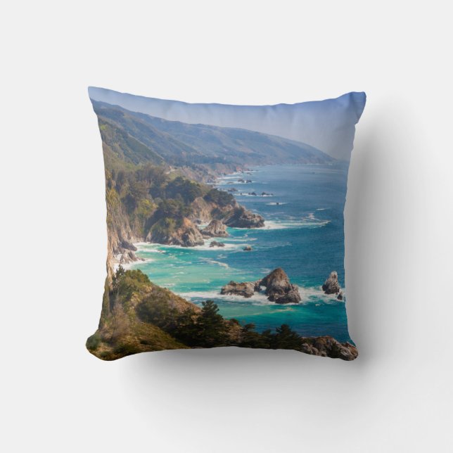Coussin États-Unis, Californie. Côte de Californie, Big Su (Recto)