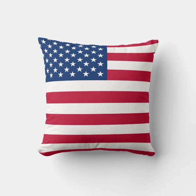 Coussin États-Unis Drapeau américain étoiles et rayures (Recto)