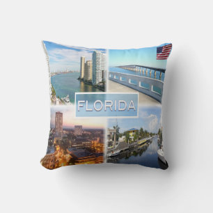 Coussin États-Unis Floride - Bouche de Miami River à Brick