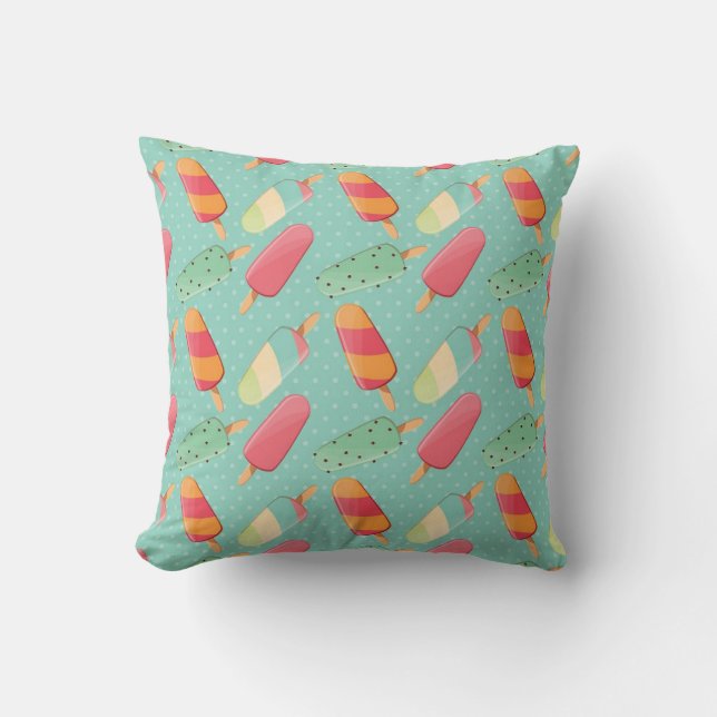 Coussin Été Crème de glace amusant (Recto)