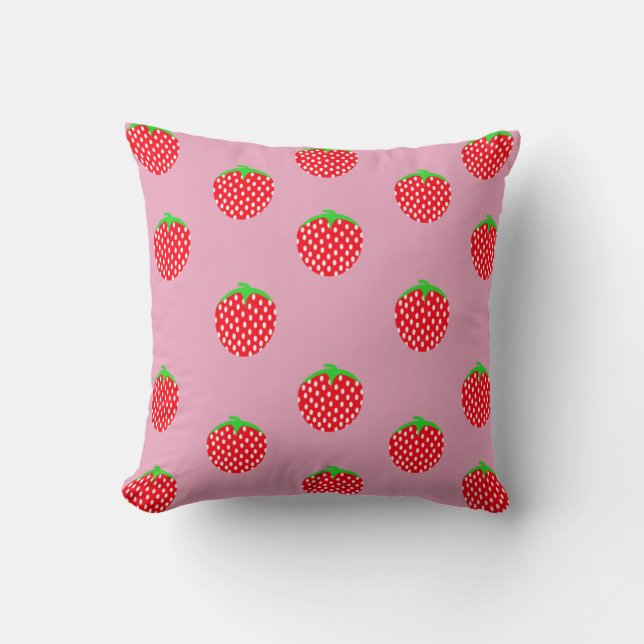 Coussin Été Merveilleux aux Fruits Rouges  (Recto)