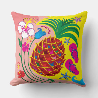 Coussin Été Tropical à l'Ananas