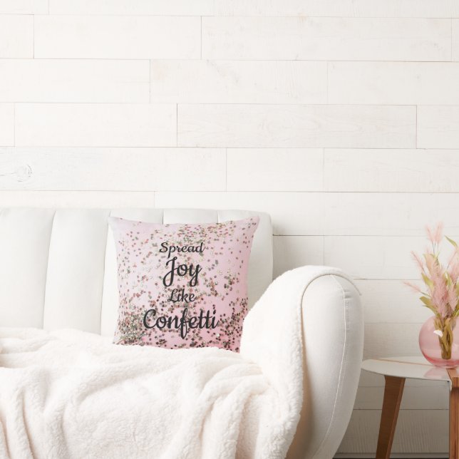 Coussin Étendre La Joie Comme Confetti Rose (Canapé)