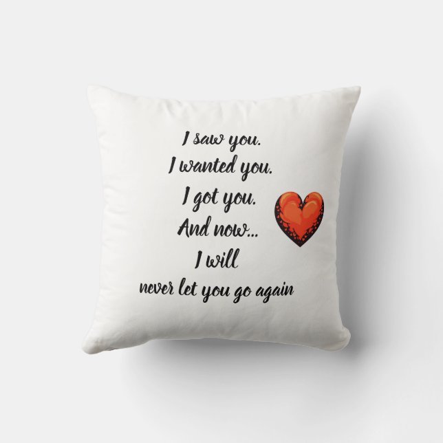 Coussin 🌟 💕 "Eternal Embrace" Citation d'amour Cushion � (Verso)