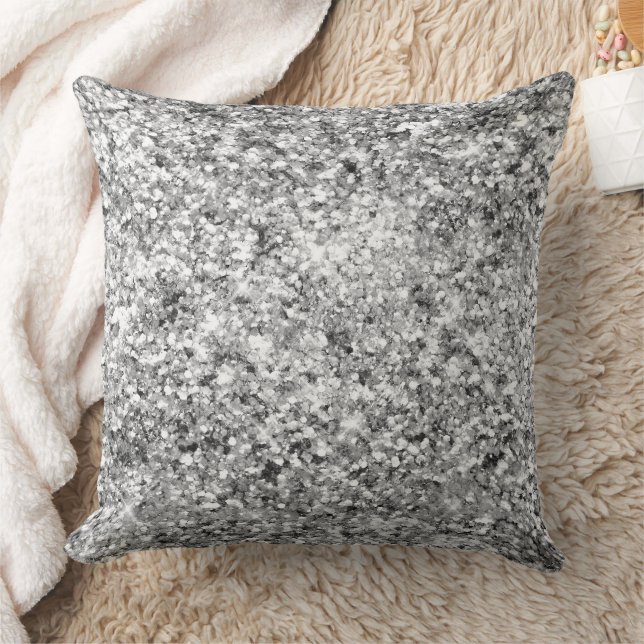 Coussin Étincelle de Parties scintillant en argent (Couverture)