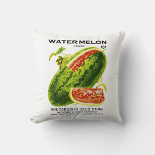 Coussin Étiquette de paquets de graines de pastèque