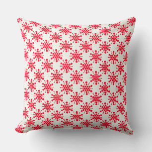 Coussin Étoile à pointes rouges