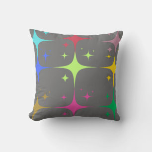 Coussin étoile colorée