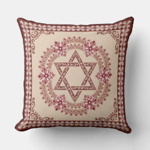 Coussin Étoile de David Elegant Vintage baroque Accent