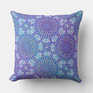Coussin Étoile de glace Kaleidoscope Motif Jeu d'oreiller 