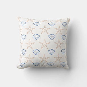 Coussin Étoile de mer Coquillage Motif Décoratif de Dessin