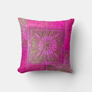 Coussin ÉTOILE DU MATIN, Violet, Violet, Rose, Fuchsia