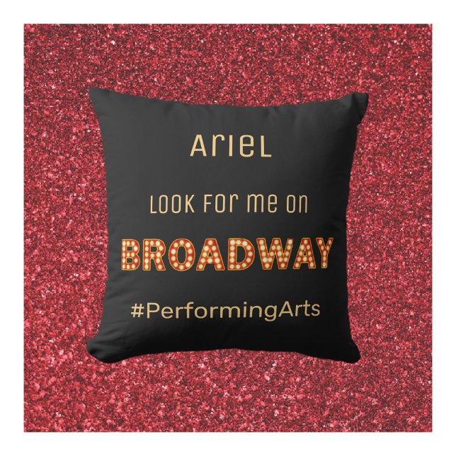 Coussin Étoile montante de Cute Broadway (Créateur téléchargé)