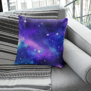 Coussin Étoiles brillantes dans le ciel nocturne
