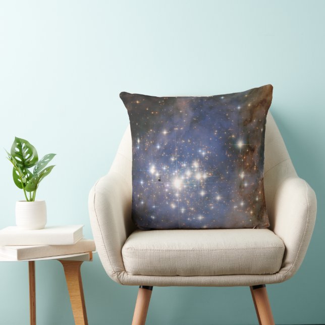 Coussin Étoiles de diamant en Carina Nebula Hubble Space (Chaise)