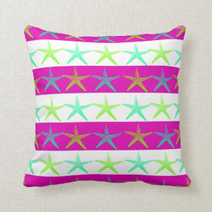Coussin Étoiles de mer de thème de plage d'été sur les