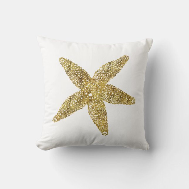 Coussin Étoiles de mer d'or (Recto)