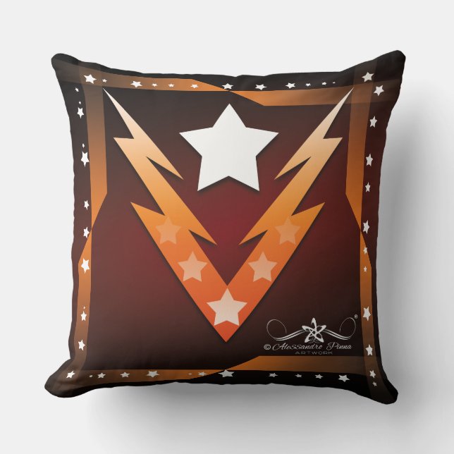 Coussin Étoiles de tonnerre (Recto)