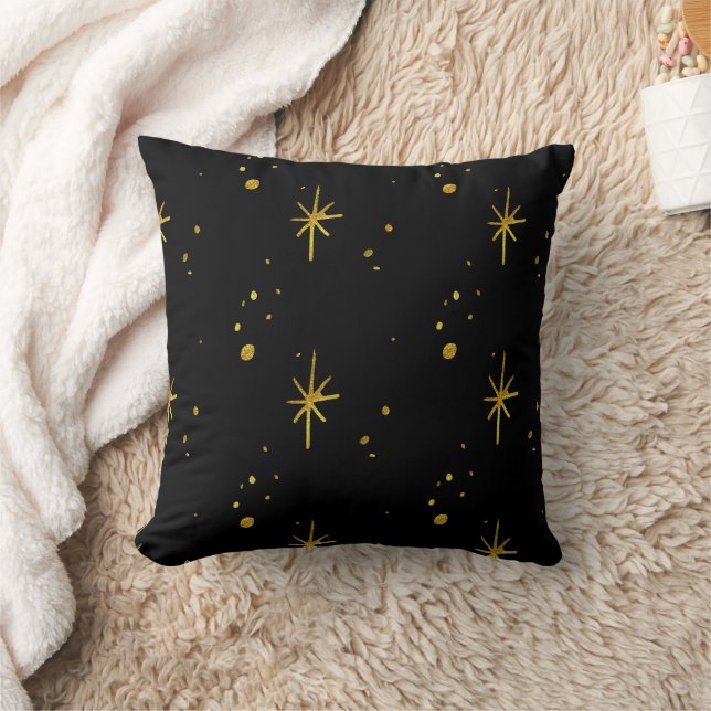Coussin Étoiles d'or réversibles (Couverture)