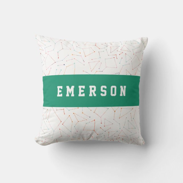 Coussin Etoiles et espace amusant astronomie motif (Recto)