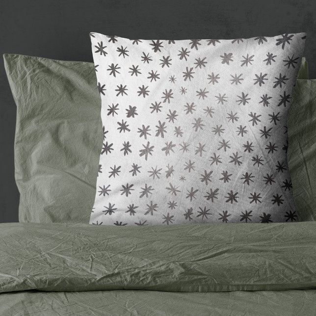 Coussin étoiles métalliques argent (Créateur téléchargé)