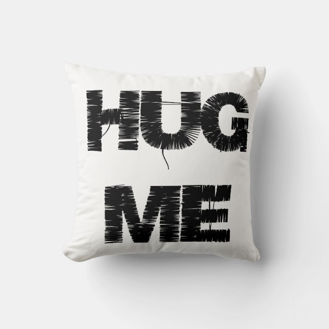 Coussin Étreignez-moi carreau (Recto)