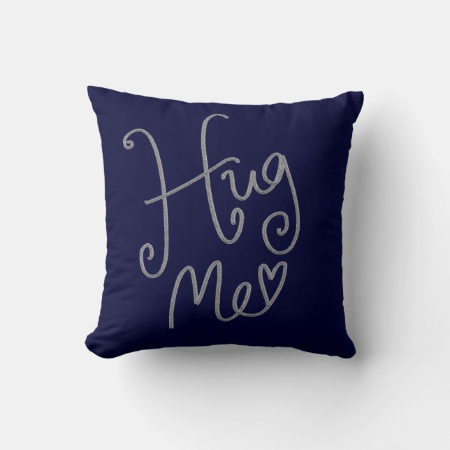 Coussin Étreignez-moi carreau du coton 16 x 16 (Recto)