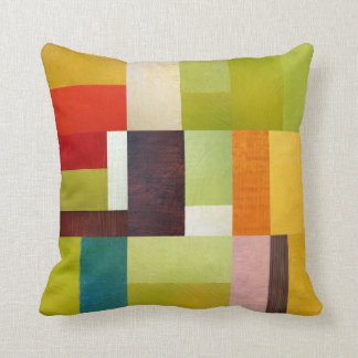 Coussin Étude abstraite de couleur